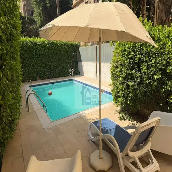 Villa townhouse for rent degla maadi Cairo Egypt shard swimming pool parking private garden kids area walking to American school 4 bedrooms 4 bathrooms