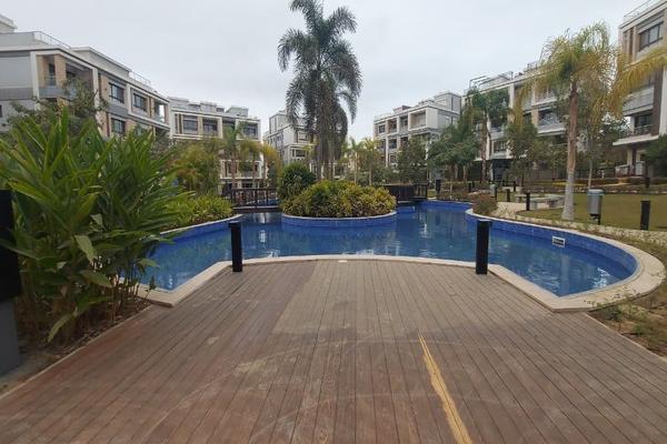 Furnished Ground floor for rent at West town one sixteen 200m² 3 bedrooms included 1 master 3bathrooms Reciption 2 pieces Rent